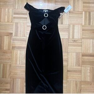 Elegant Black Off-Shoulder Dress